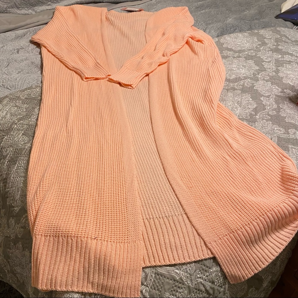 Long sleeve cable knit long cuddly sweater - Picture 2 of 6